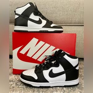♥️SOLD♥️ Nike Dunk retro high Panda brand new w/ box sz 8 US men (9.5 women)